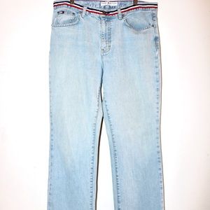 RARE TOMMY HILFIGER jeans with flag embellishment